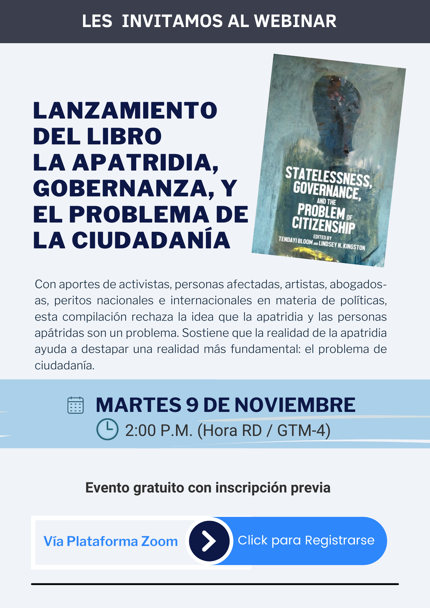 Lanzamiento Webinar Apatridia Gobernanza Ciudadanía 2